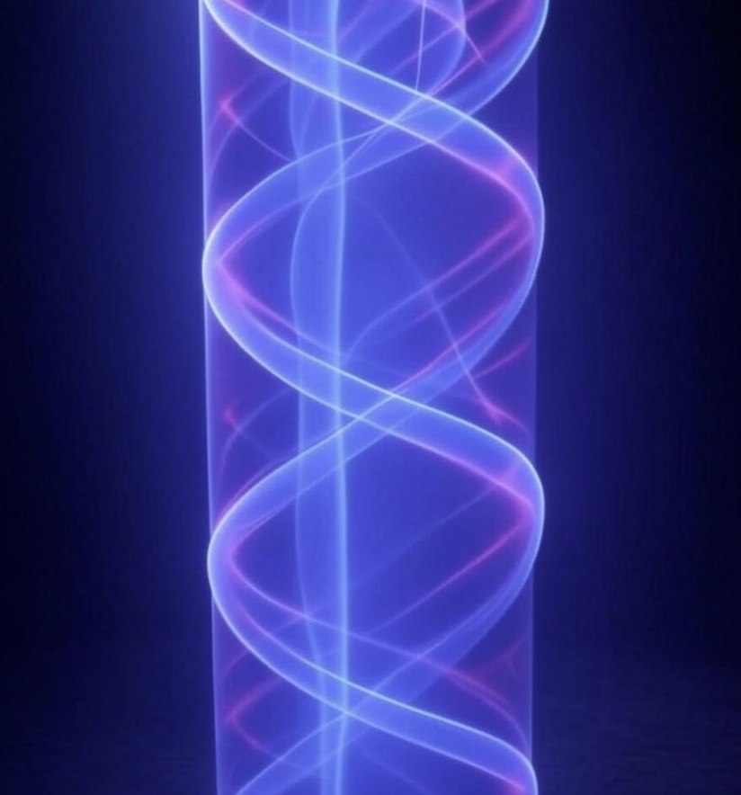 Glowing fusion plasma strands from Atlas Fusion