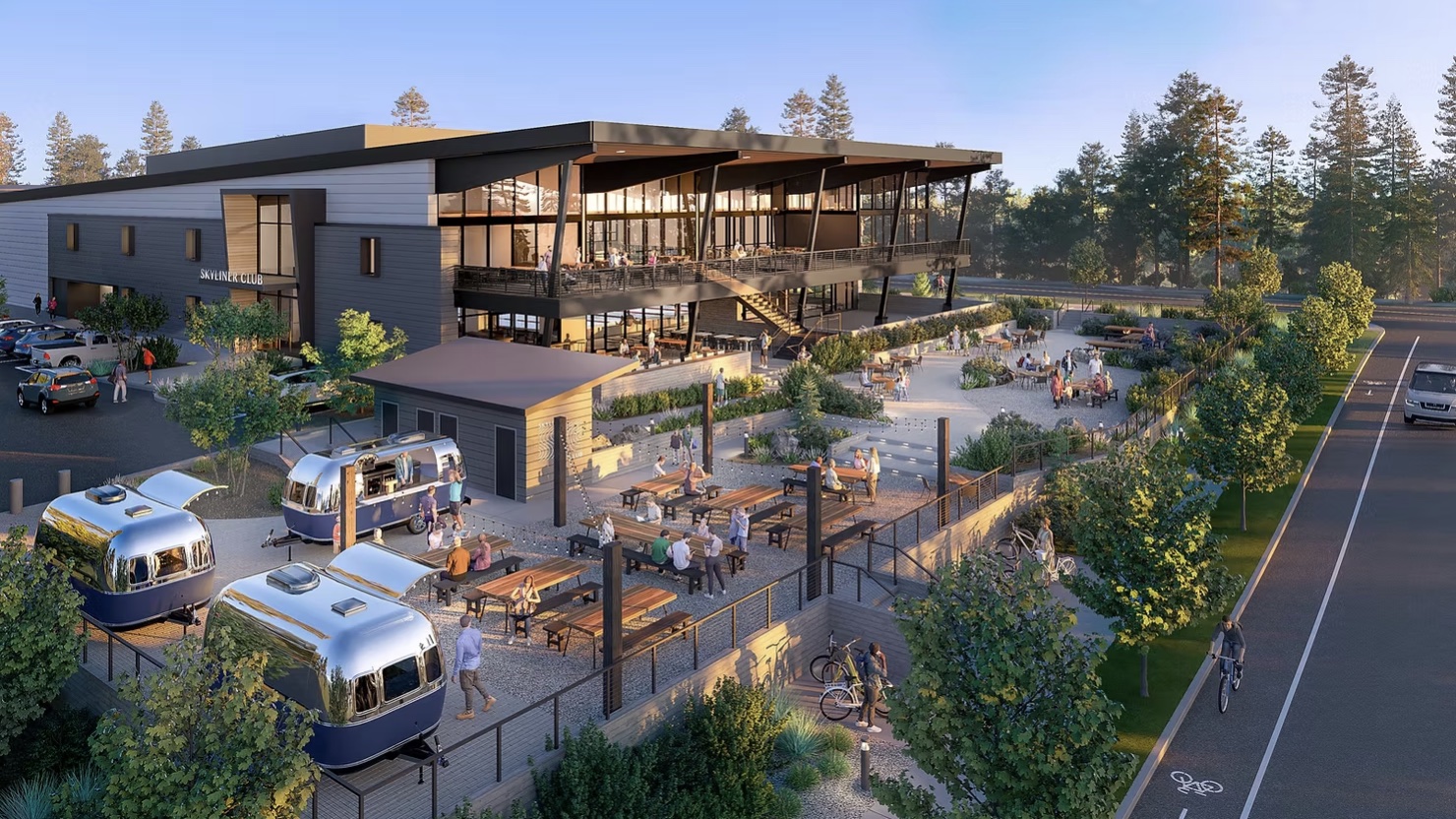 Architectural rendering of Skyliner Club